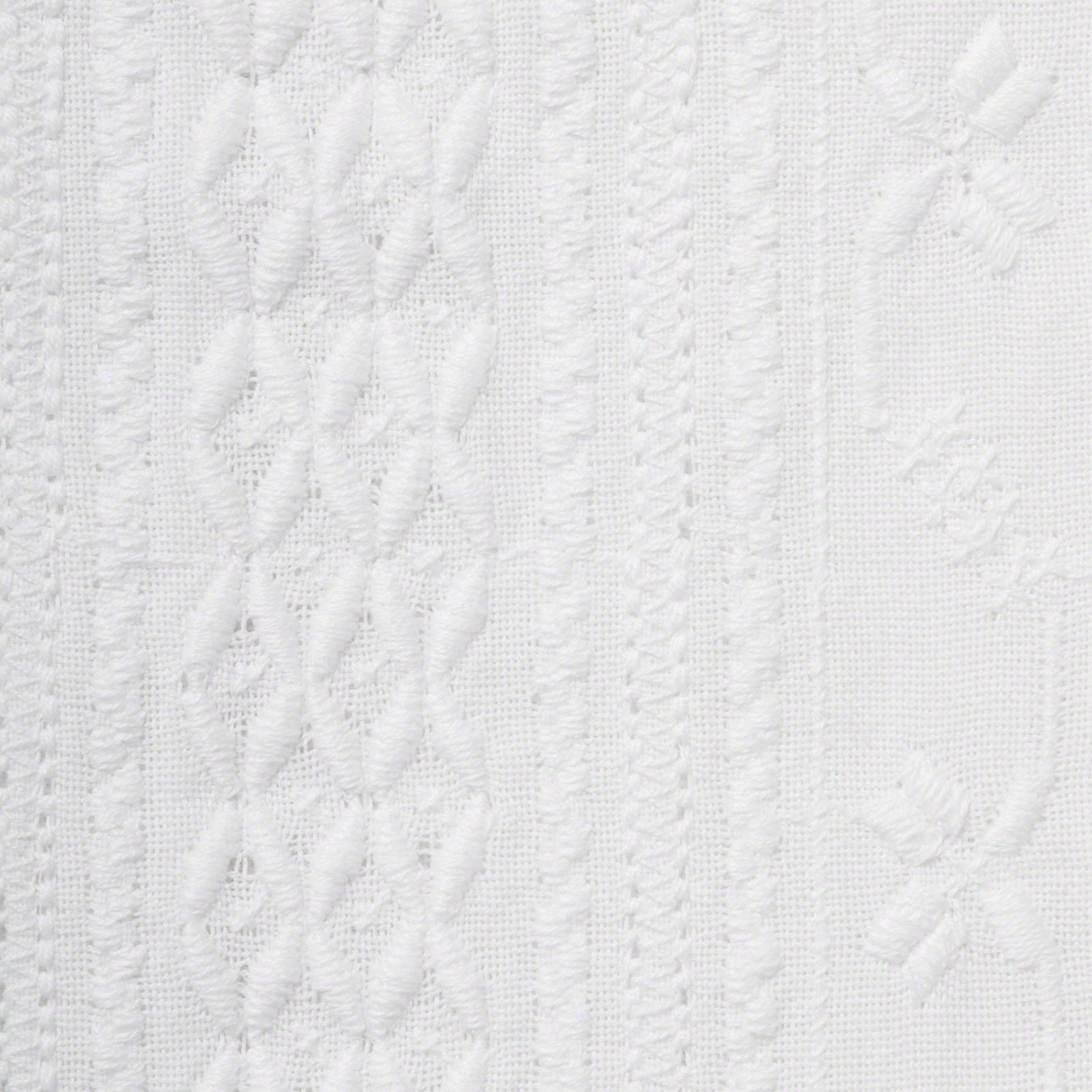 Supreme Embroidered S S Shirt (SS20) - White - $128