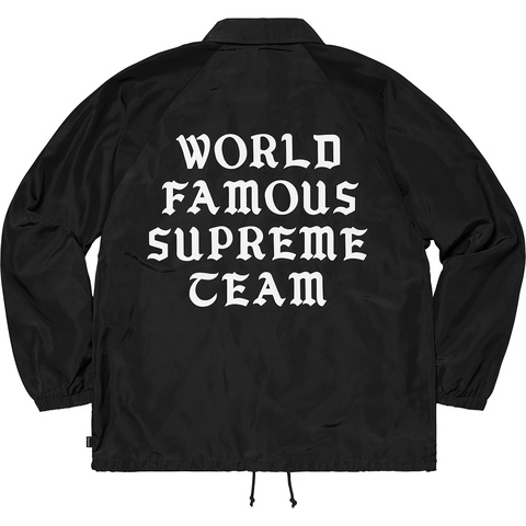 Supreme World Famous Coaches Jacket - Black