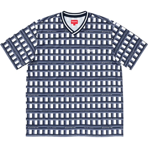 Supreme Grid Soccer Jersey - Navy