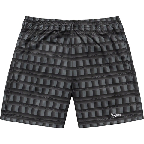 Supreme Grid Soccer Short - Black