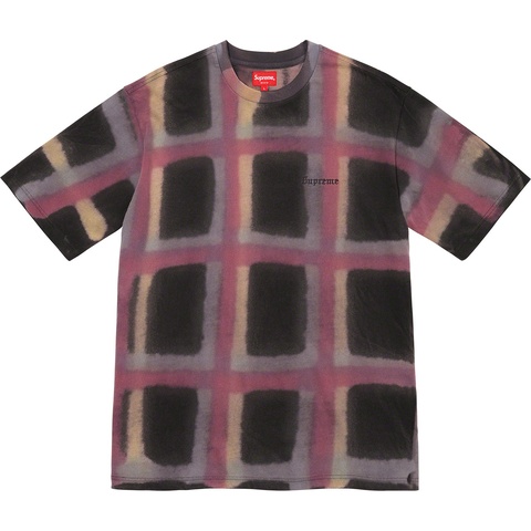 Supreme Sprayed Plaid S/S Top - Black