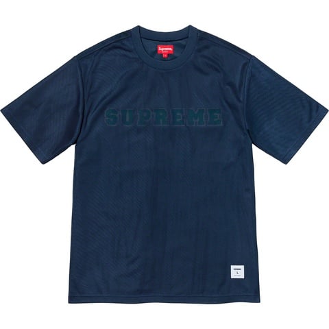 Supreme Dazzle Mesh S/S Top - Navy