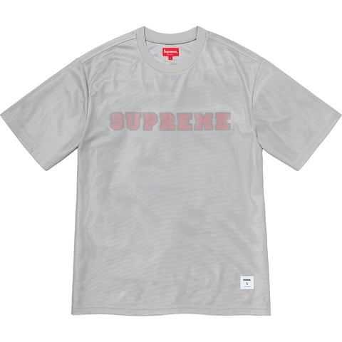 Supreme Dazzle Mesh S/S Top - Silver