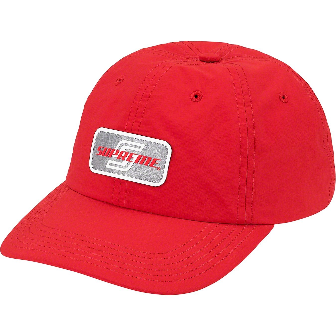 Supreme Reflective Patch 6-Panel (SS20) - Red - $48
