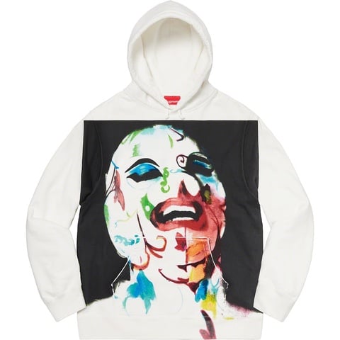Supreme Leigh Bowery/Supreme Airbrushed Hooded Sweatshirt - White