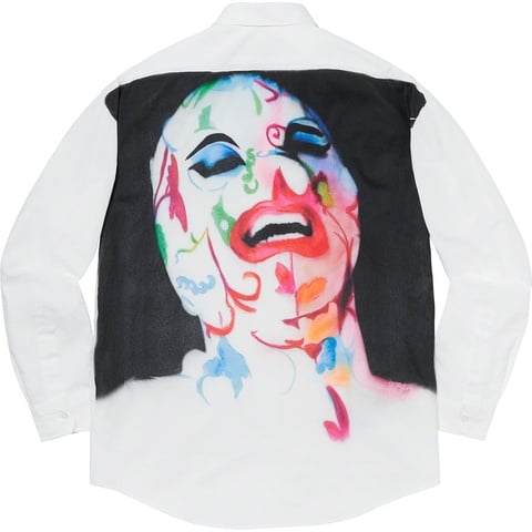 Supreme Leigh Bowery/Supreme Airbrushed Shirt - White