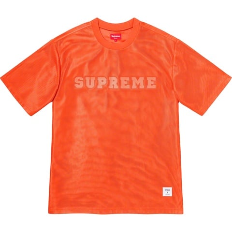 Supreme Dazzle Mesh S/S Top - Orange