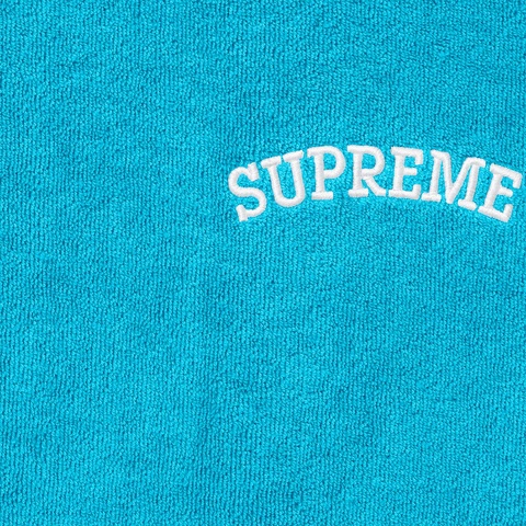 Supreme Terry S/S Zip Up - Cyan