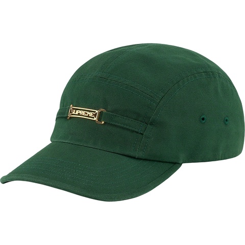 Supreme Name Plate Camp Cap - Dark Green