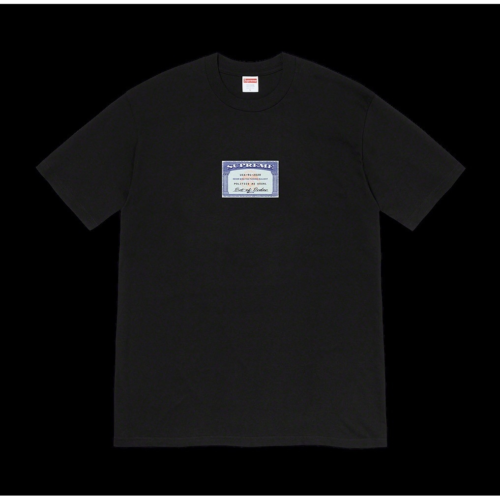 Supreme Social Tee (spring/summer 2020) - $38.00