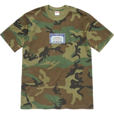 Supreme Social Tee - Woodland Camo