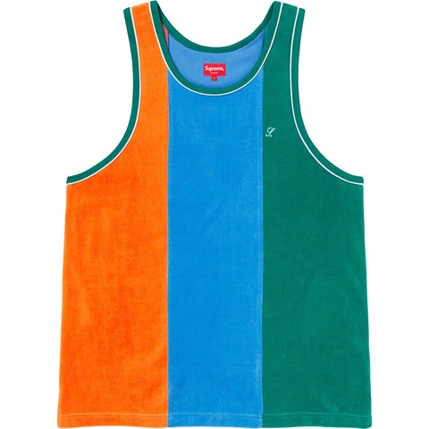 Supreme Velour Tank Top - Green
