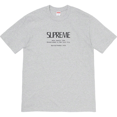Supreme Anno Domini Tee - Heather Grey