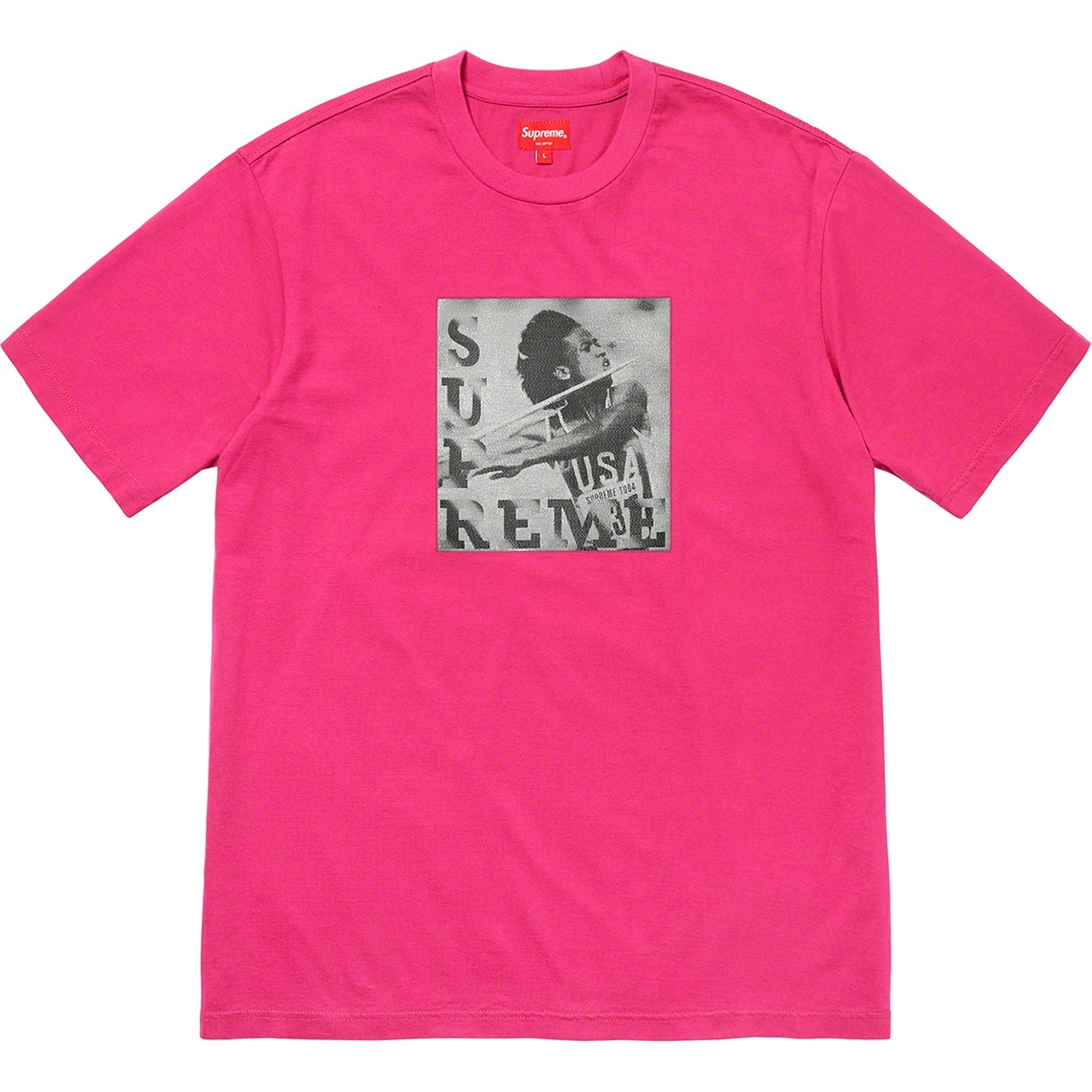 Supreme Javelin Label S S Top (SS20) - Fuchsia - $88