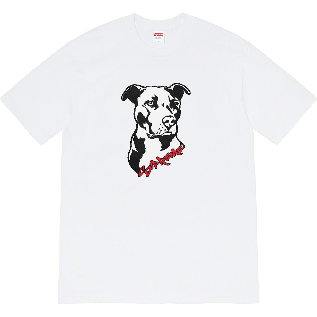 Supreme Pitbull Tee (SS20) - White - $38