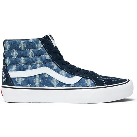 Supreme Supreme®/Vans® Hole Punch Denim Sk8-Hi Pro - Blue