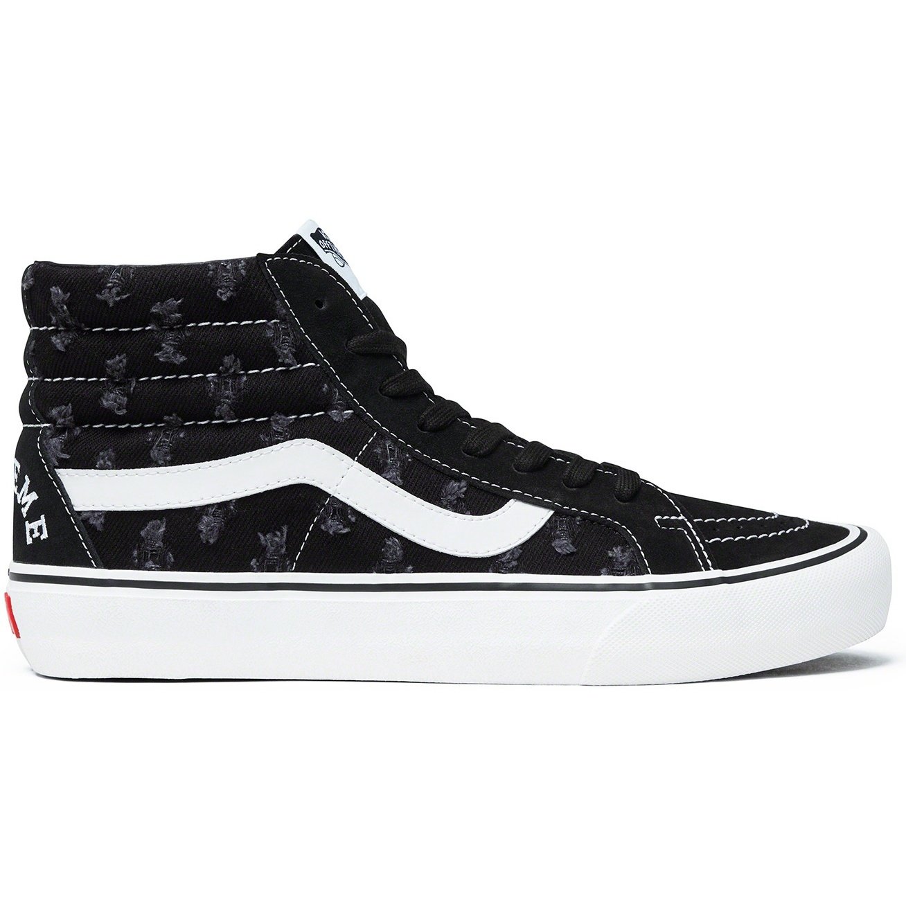 Supreme Supreme Vans Hole Punch Denim Sk8-Hi Pro (SS20) - Black - $110