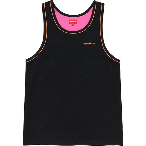Supreme Piping Tank Top - Black