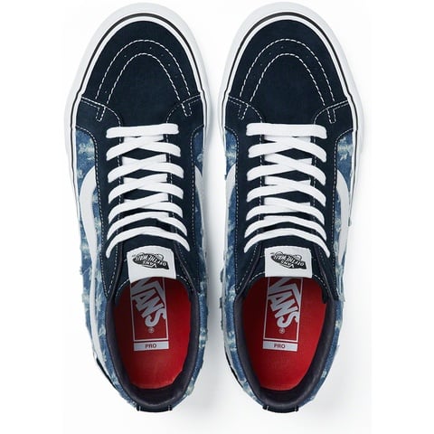 Supreme®/Vans® Hole Punch Denim Sk8-Hi Pro - Supreme