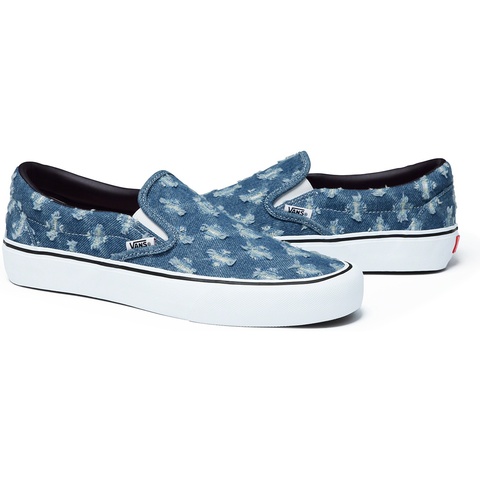 Supreme®/Vans® Hole Punch Denim Slip-On Pro - Supreme