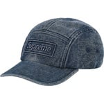 Supreme Embossed Denim Camp Cap (SS20) - Blue