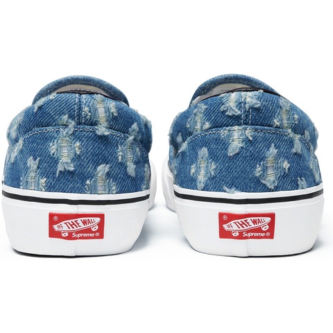 Supreme®/Vans® Hole Punch Denim Slip-On Pro - Supreme