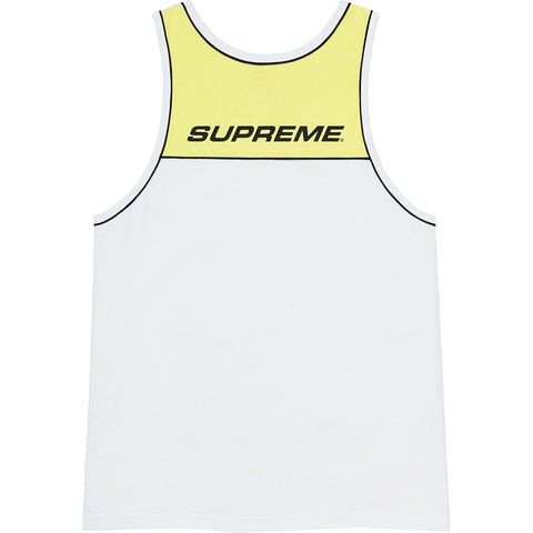 Supreme Piping Tank Top - White