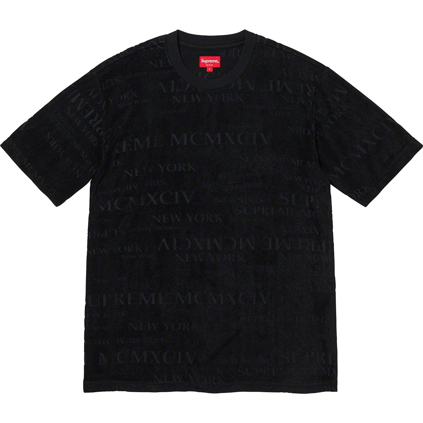 Supreme MCMXCIV Terry S S Top (SS20) - Black - $88