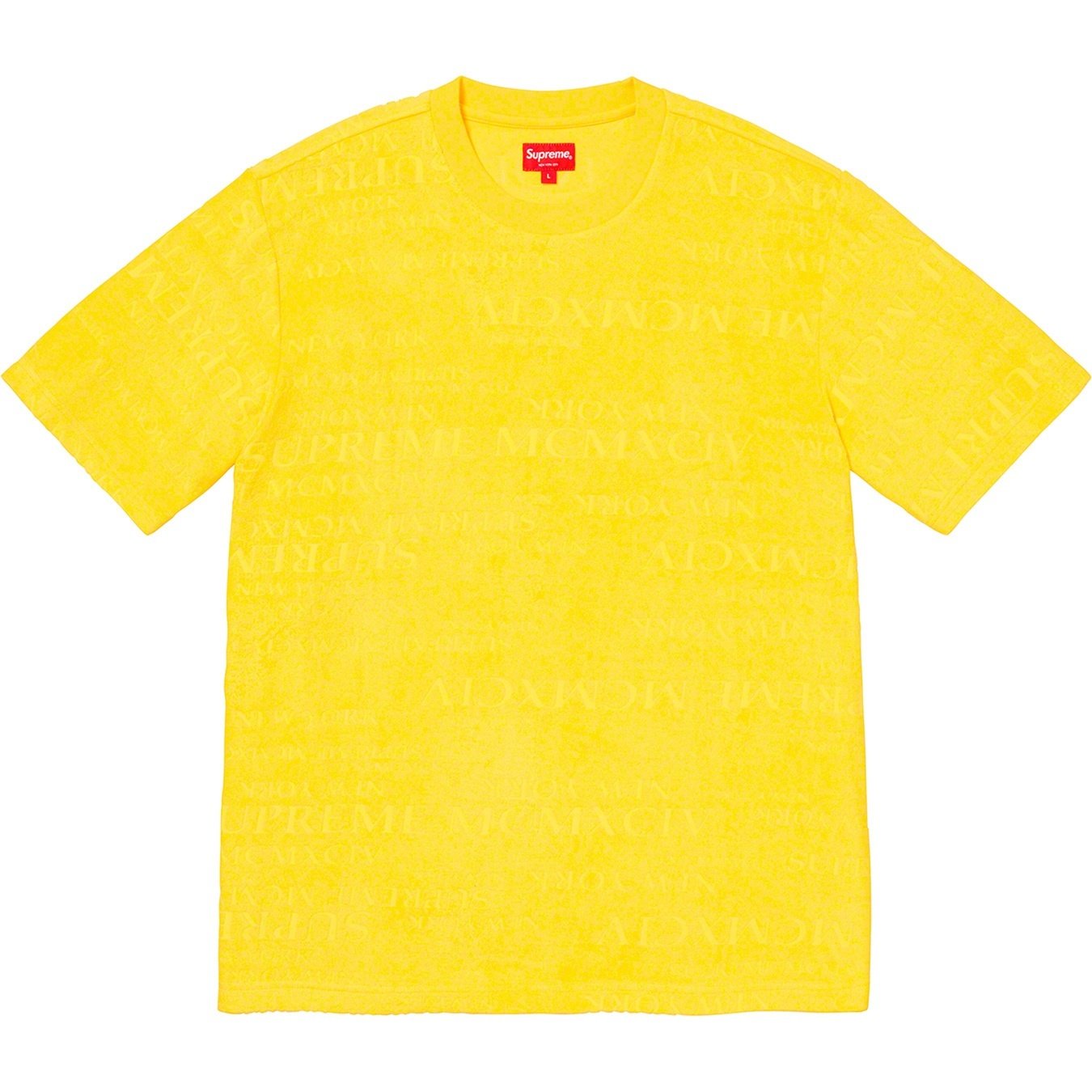 Supreme MCMXCIV Terry S S Top (SS20) - Yellow - $88