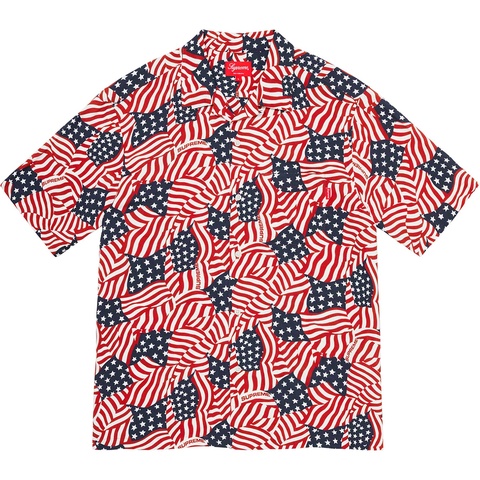 Supreme Flags Rayon S/S Shirt - Flags