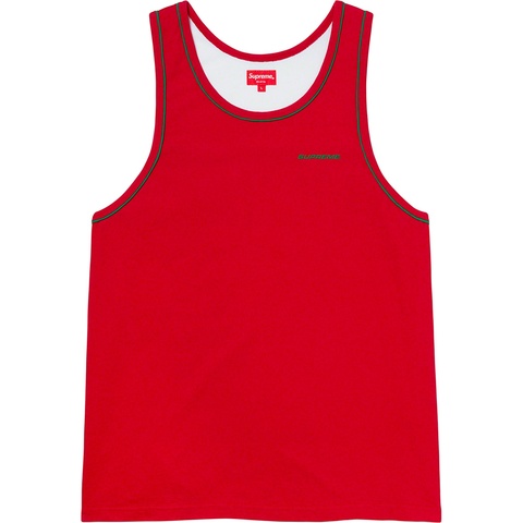 Supreme Piping Tank Top - Red