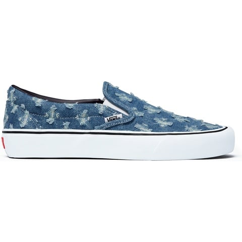 Supreme®/Vans® Hole Punch Denim Slip-On Pro - Supreme