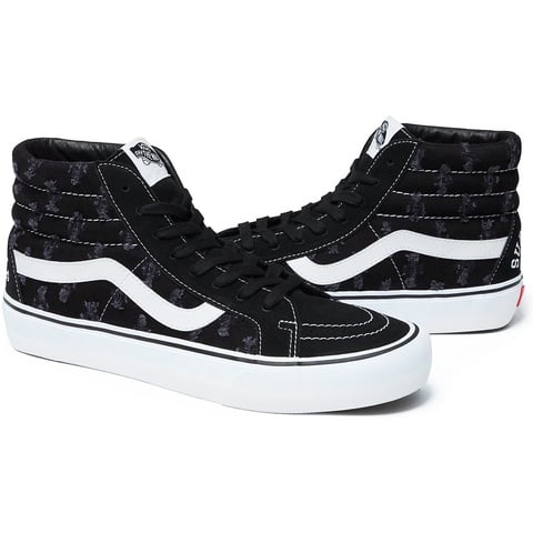 Supreme Supreme®/Vans® Hole Punch Denim Sk8-Hi Pro - Black