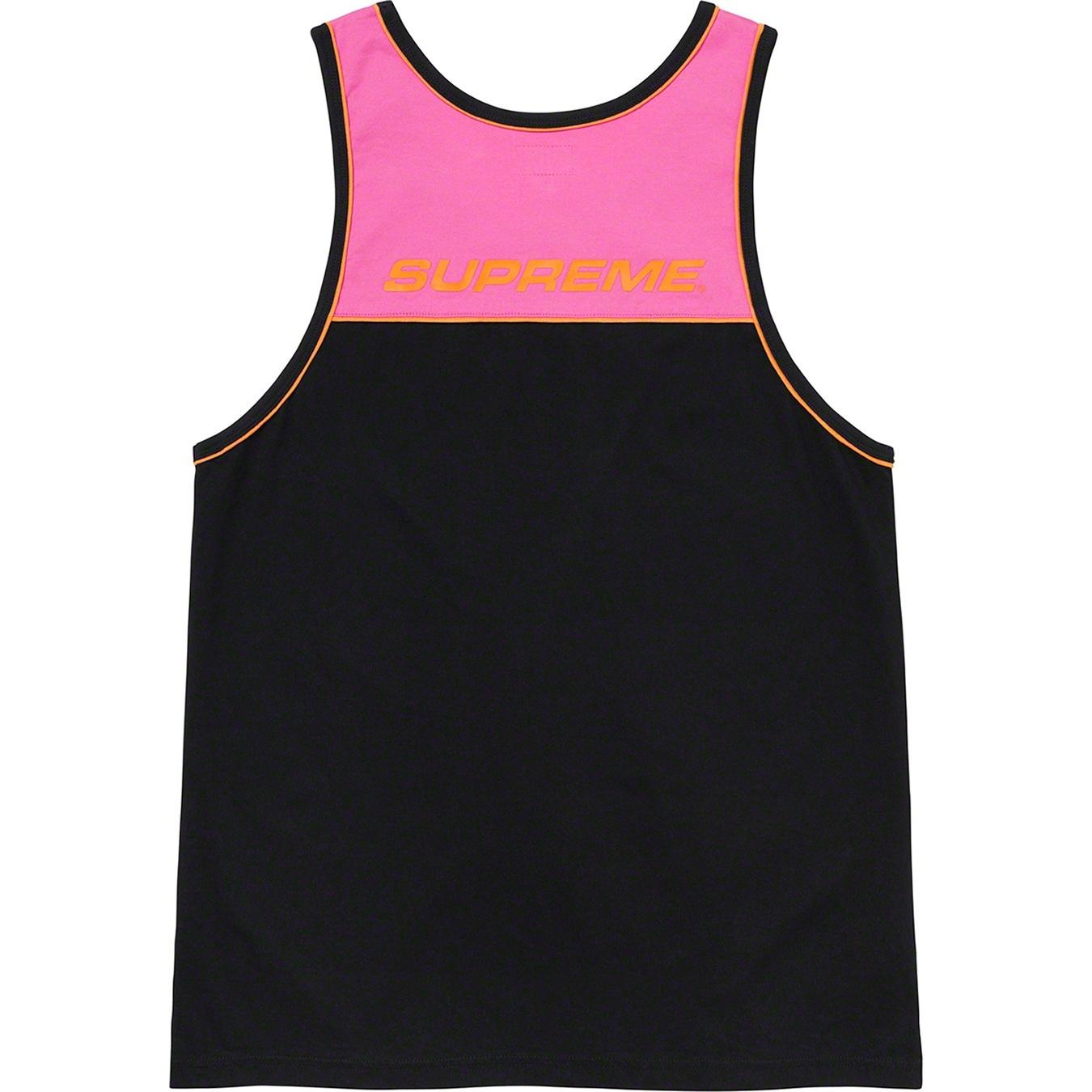 Supreme Piping Tank Top (SS20) - Black - $68