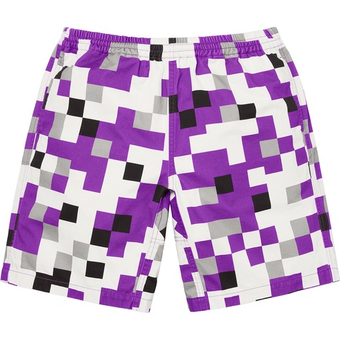 Supreme Military Twill Short - Purple Digi Camo