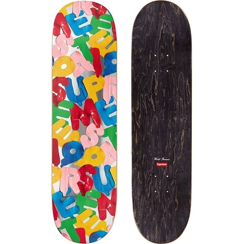 Supreme Balloons Skateboard - Silver - 8.125" x 32" 