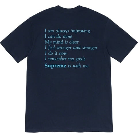 Supreme Stay Positive Tee - Navy