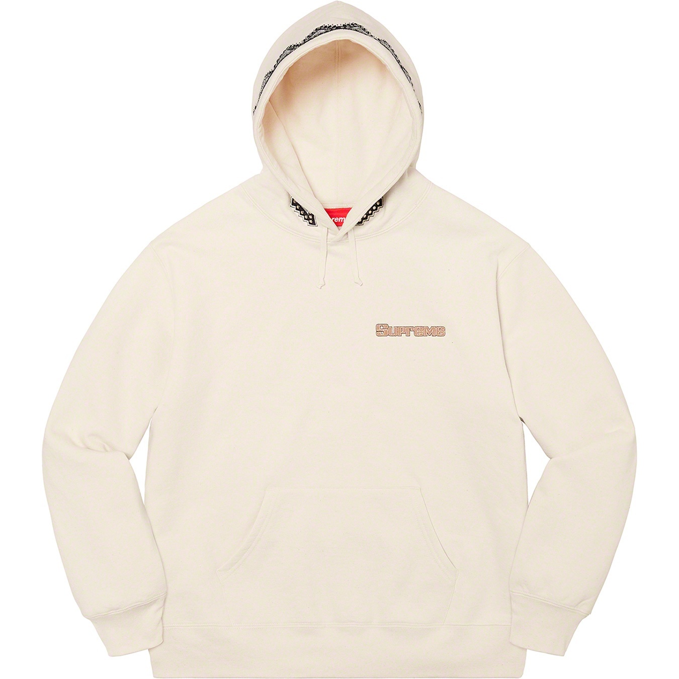 Supreme Pharaoh Studded Hooded Sweatshirt (FW20) - Natural - $168