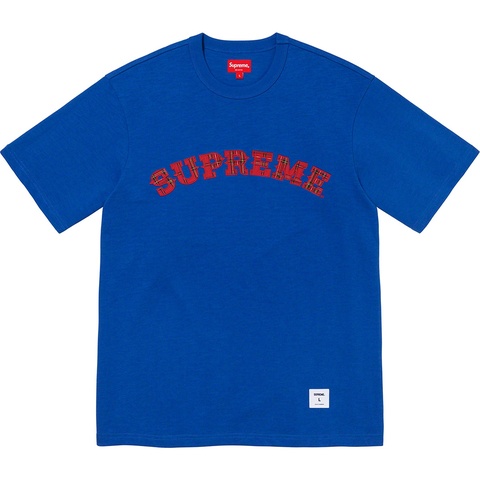 Supreme Plaid Appliqué S/S Top - Royal