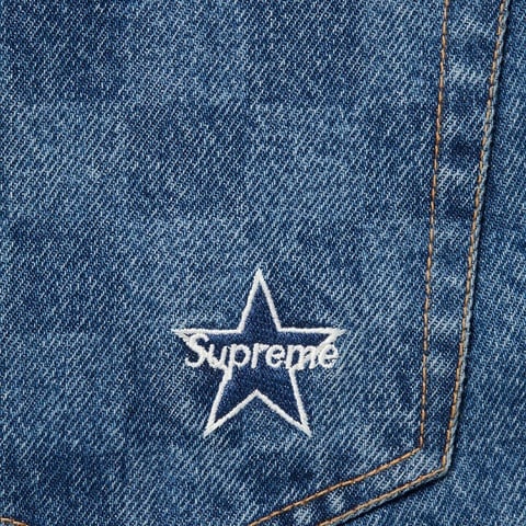 Supreme Regular Jean - Washed Checkerboard