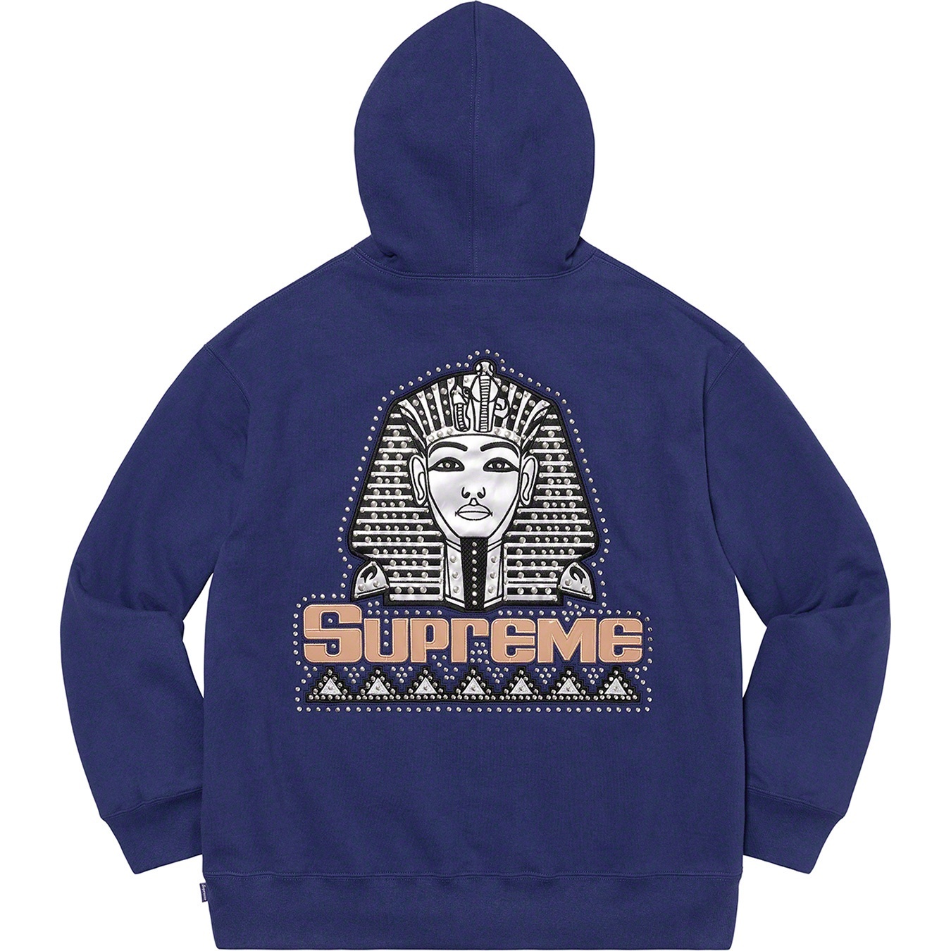 Supreme Pharaoh Studded Hooded Sweatshirt (FW20) - Washed Navy - $168
