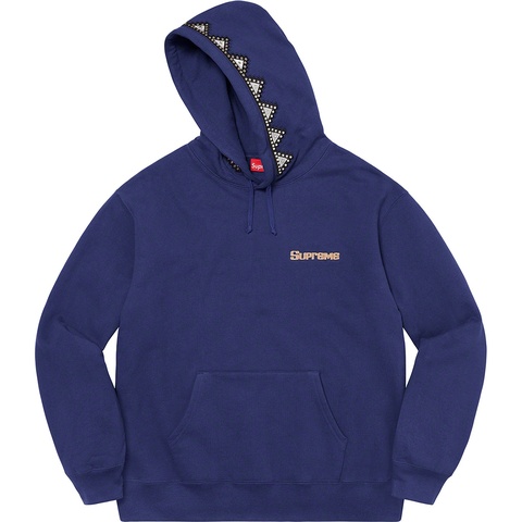 Supreme Pharaoh Studded Hooded Sweatshirt - Washed Navy