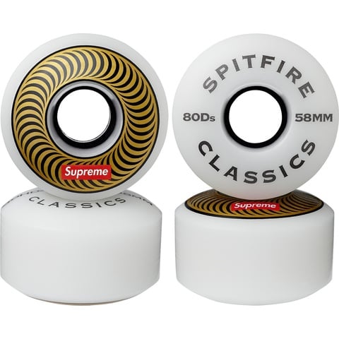 Supreme Supreme®/Spitfire® Classic Wheels (Set of 4) - Gold 58MM