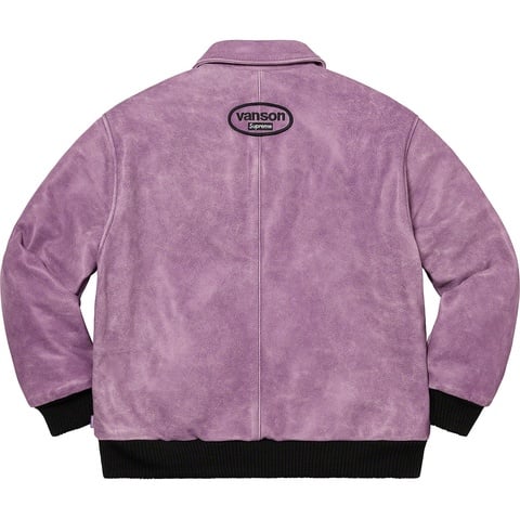 Supreme Supreme®/Vanson Leathers® Worn Leather Jacket - Dark Purple