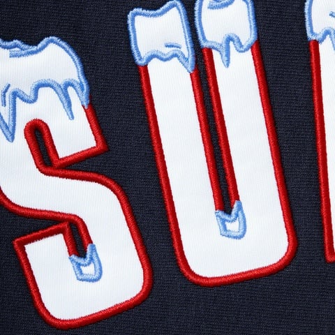 Supreme Icy Arc Hooded Sweatshirt - Navy