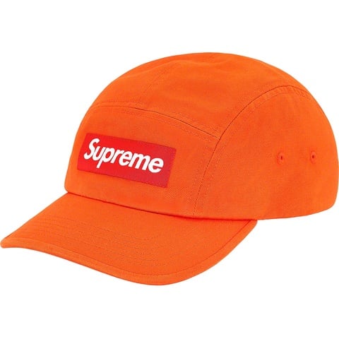 Supreme Washed Chino Twill Camp Cap - Burnt Orange