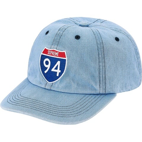 Supreme Interstate 6-Panel - Light Denim