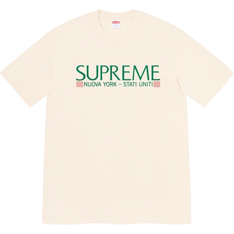 Supreme Nuova York Tee - Natural