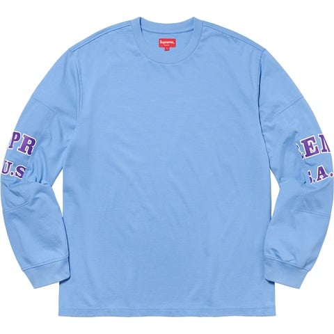 Supreme Cutout Sleeves L/S Top - Blue