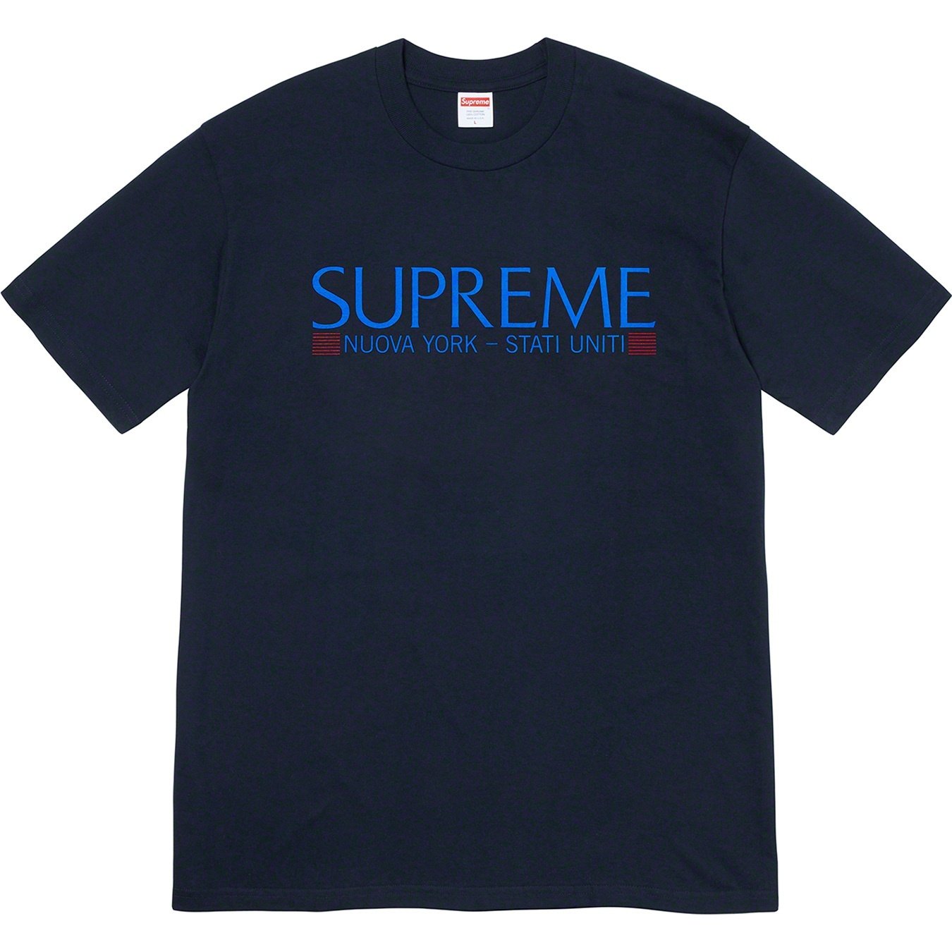Supreme Nuova York Tee (FW20) - Navy - $38